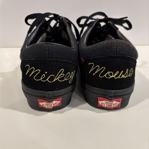 VANS Mickey Mouse Shoes/Disney Size: US8 Black And Red/Embroidered